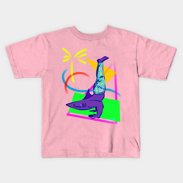 Yoga Time Kids T-Shirt by rapidpunches